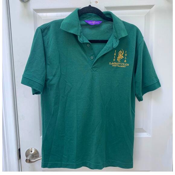 Lagavulin Whiskey Distillery Scotland Polo Shirt - Picture 1 of 9